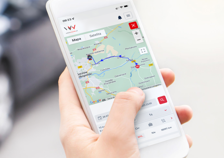Mobile Anwendung von widziszwszystko.pl